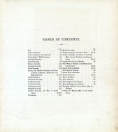 Table of Contents, Hillsdale County 1872